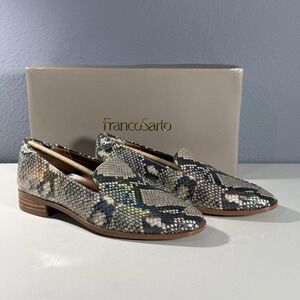 Franco Sarto Women's Snakeskin Pattern Loafers